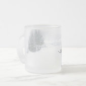 シンディおよびアイルランドのマグ-デザインC フロストグラスマグカップ (正面左)