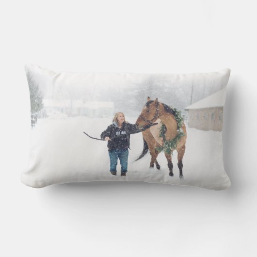 シンディおよびアイルランドの枕-デザインB ランバークッション (正面)