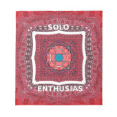 シンディインダクラフトアジュラクデザインアート ノートパッド (正面)