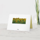 シンディハッピーバースデーひまわり畑 カード (裏面)