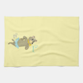 シンディベアよくはしゃぐポーズ キッチンタオル (横)