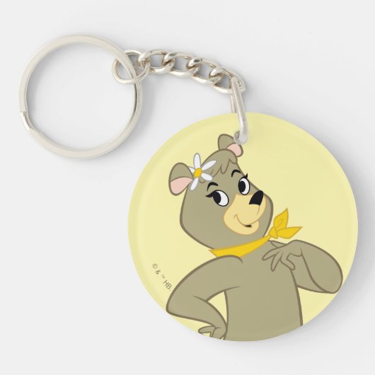 シンディベアよくはしゃぐポーズ キーホルダー (正面)