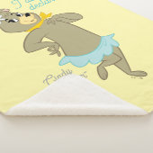 シンディベアよくはしゃぐポーズ シェルパブランケット (3/4)