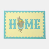 シンディベアよくはしゃぐポーズ ドアマット (正面)