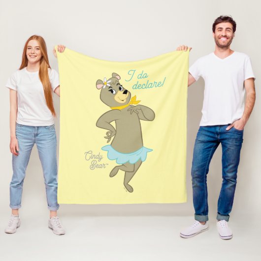 シンディベアよくはしゃぐポーズ フリースブランケット (インサイチュ)