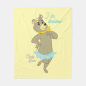 シンディベアよくはしゃぐポーズ フリースブランケット (正面)