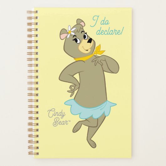 シンディベアよくはしゃぐポーズ プランナー手帳 (正面)