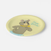 シンディベアよくはしゃぐポーズ ペーパープレート (アングル)