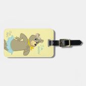 シンディベアよくはしゃぐポーズ ラゲッジタグ (正面横)