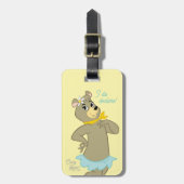 シンディベアよくはしゃぐポーズ ラゲッジタグ (正面縦)