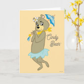 シンディベアホールディングパラソル カード (黄色い花)