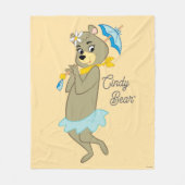 シンディベアホールディングパラソル フリースブランケット (正面)