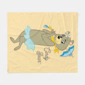 シンディベアホールディングパラソル フリースブランケット (正面(横))