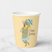 シンディベアホールディングパラソル 紙コップ (裏面)