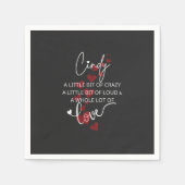 シンディロッタラブ スタンダードカクテルナプキン (正面)