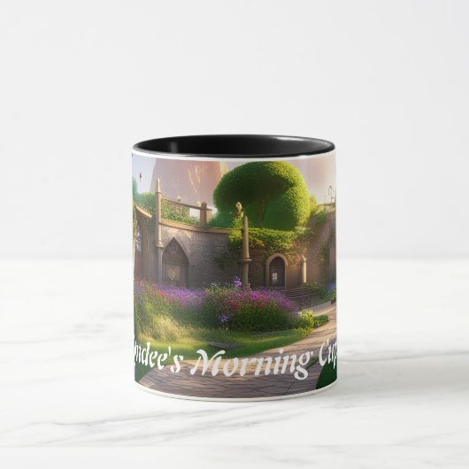 シンディーのモーニングカップカスタマイズ可能 マグカップ (中央)
