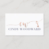 シンディ・ウッドワード 名刺 (正面)