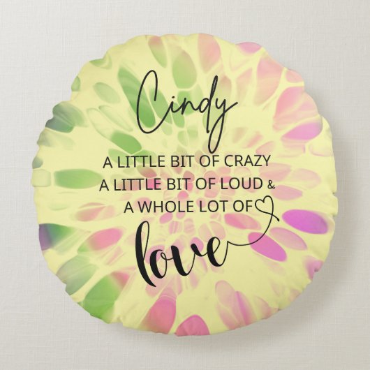 シンディ・ラブ ラウンドクッション (正面)