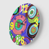 シンディGinter著熱狂するな時計 ラージ壁時計 (傾斜)