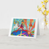 シンディHigby著恋に落ちること カード (黄色い花)