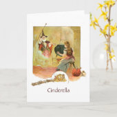 シンデレラおよび妖精(中ブランク) カード (黄色い花)