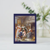 シンデレラがスリッパを試みる ポストカード (スタンド正面)