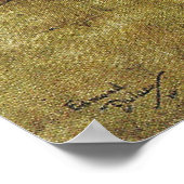 シンデレラが灰の中に座ってデュラックプリント ポスター (角)