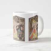 シンデレラと妖精のゴッドマザー、ヴィンテージ童話 ジャンボコーヒーマグカップ (正面右)