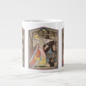 シンデレラと妖精のゴッドマザー、ヴィンテージ童話 ジャンボコーヒーマグカップ (正面)