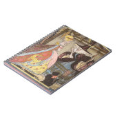 シンデレラと妖精のゴッドマザー、ヴィンテージ童話 ノートブック (左側)