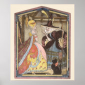 シンデレラと妖精のゴッドマザー、ヴィンテージ童話 ポスター (正面)