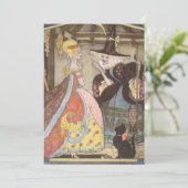 シンデレラと妖精のゴッドマザー、ヴィンテージ童話 招待状 (スタンド正面)