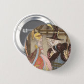 シンデレラと妖精のゴッドマザー、ヴィンテージ童話 缶バッジ (正面&裏面)