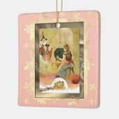 シンデレラと彼女の妖精の神の母 セラミックオーナメント (左)