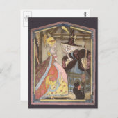 シンデレラと魔法の義母、ヴィンテージ・フェアリー・テイル ポストカード (正面/裏面)