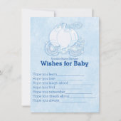 シンデレラのキャリッジが赤ちゃんシャワーゲームを望む 招待状 (正面)