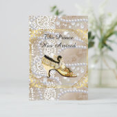 シンデレラのバクロレットパーティーまたは結婚式の招待 招待状 (スタンド正面)