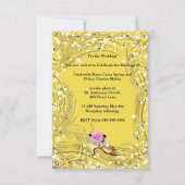 シンデレラのバクロレットパーティーまたは結婚式の招待 招待状 (裏面)