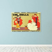 シンデレラのポスター キャンバスプリント (インサイチュ (ウッドフロア))