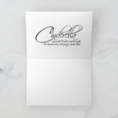 シンデレラの引用文キリスト教のLouboutinは虹に蹄鉄を打ちます カード (内部)