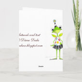 シンデレラの物語-挨拶状 カード (裏面)