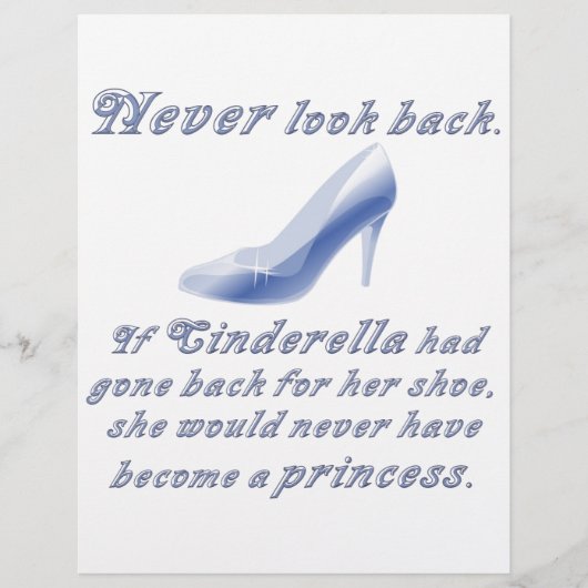 シンデレラの靴から学んで下さい チラシ (正面)