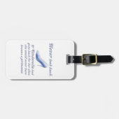 シンデレラの靴から学んで下さい ラゲッジタグ (正面横)