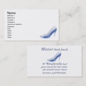 シンデレラの靴から学んで下さい 名刺 (正面/裏面)