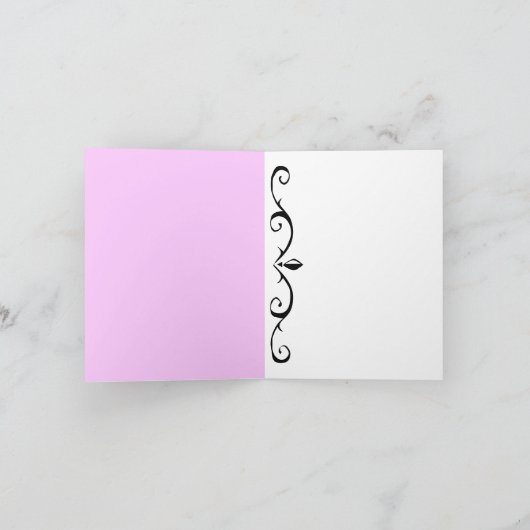 シンデレラの靴のフェアリーテールアート感謝カード サンキューカード (内部)