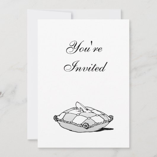 シンデレラの靴 オーダーメイド誕生日招待状 招待状 (正面)