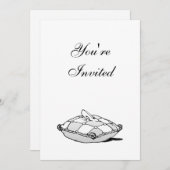 シンデレラの靴 オーダーメイド誕生日招待状 招待状 (正面/裏面)