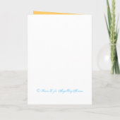 シンデレラの靴 ティール オレンジ 枕 カスタム インビット 招待状 (裏面)