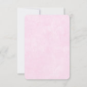 シンデレラの馬車 ピンクの絵本風 サンクスカード サンキューカード (裏面)