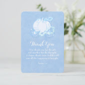 シンデレラの馬車 ブルー フェアリーテイル 感謝カード (スタンド正面)